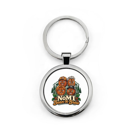 Round Stainless Steel Keychain